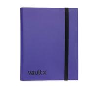 Vault X 9 Pocket Trading Card Strap Binder, 360 cards, Standard, 20 Side-Loading Pages, Folder for Collectible Card Games, Sports, TCG (Purple)