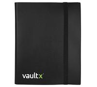 Vault X 9 Pocket Trading Card Strap Binder, 360 cards, Standard, 20 Side-Loading Pages, Folder for Collectible Card Games, Sports, TCG (Black)