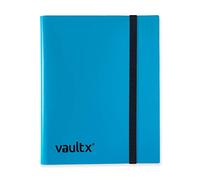 Vault X 9 Pocket Trading Card Strap Binder, 360 cards, Standard, 20 Side-Loading Pages, Folder for Collectible Card Games, Sports, TCG (Blue)
