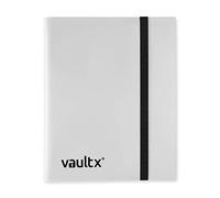 Vault X 9 Pocket Trading Card Strap Binder, 360 cards, Standard, 20 Side-Loading Pages, Folder for Collectible Card Games, Sports, TCG (White)