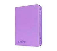 Vault X 9 Pocket Trading Card Zip Binder, 360 Cards, Premium Exo-Tec Album Material, 20 Side-Loading Pages, Folder for Collectible Games, Sports, TCG (Purple)