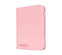 Vault X 9 Pocket Trading Card Zip Binder, 360 Cards, Premium Exo-Tec Album Material, 20 Side-Loading Pages, Folder for Collectible Games, Sports, TCG (Pink)