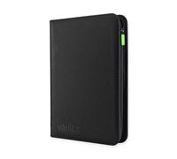 Vault X 9 Pocket Zip Binder, 360 Cards, Exo-Tec Material, 20 Side-Loading Pages (Black)