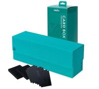 Vault X Card Storage Box, Exo-Tec Material, Detachable Magnetic Lid, with Dividers & Foam Fillers, for Trading Cards (Teal)