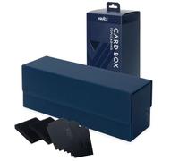 Vault X Card Storage Box, Exo-Tec Material, Detachable Magnetic Lid, with Dividers & Foam Fillers, for Trading Cards (Blue)