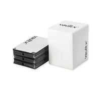 Vault X Large Deck Box with 150 Black Sleeves fits 100+ Cards (White)