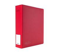 Vault X Large Ring Binder, 900 Cards, fits 9 Pocket Pages, Exo-Tec Material, 3 D-Ring Folder, for Trading Cards (Red)