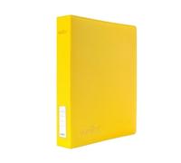Vault X Slim Ring Binder, 540 Cards, fits 9 Pocket Pages, Exo-Tec Material, 3 D-Ring Folder, for Trading Cards (Yellow)