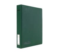 Vault X Slim Ring Binder, 540 Cards, fits 9 Pocket Pages, Exo-Tec Material, 3 D-Ring Folder, for Trading Cards (Green)