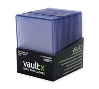 Vault X Toploaders 100pt, Trading Cards, Premium Extra Thick, 3" x 4" Seamless Rigid Card Holders, Hard Sleeves, Clear Protection for Collectible Card Games, Sports, TCG (25 Pack)