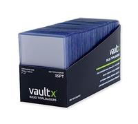 Vault X Toploaders 35pt, Trading Cards, Premium Extra Thick, 3" x 4" Seamless Rigid Card Holders, Hard Sleeves, Clear Protection for Collectible Card Games, Sports, TCG (100 Pack)