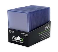 Vault X Toploaders 55pt, Trading Cards, Premium Extra Thick, 3" x 4" Seamless Rigid Card Holders, Hard Sleeves, Clear Protection for Collectible Card Games, Sports, TCG (50 Pack)