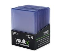 Vault X Toploaders 75pt, Trading Cards, Premium Extra Thick, 3" x 4" Seamless Rigid Card Holders, Hard Sleeves, Clear Protection for Collectible Card Games, Sports, TCG (25 Pack)
