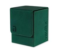 Vault X Toploading Deck Box, 80+ Sleeved Trading Cards, Exo-Tec Material, Magnetic Lid (Green)