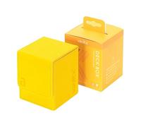 Vault X Toploading Deck Box, 80+ Sleeved Trading Cards, Exo-Tec Material, Magnetic Lid (Yellow)