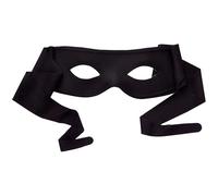 Vaulted Skulls & Co Black Bandit Mask | Black Eye Mask Costume | Half Masks with Ties | Robber Dress Up Accessories | Thief Costumes | Ninja Eye Masks | Masquerade Costume | 7"