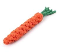 Vaulted Skulls & Co Carrot Dog Toy Small 5" | Carrot Shaped Dog Toy | Teething Carrot Dog Toy | Small Dog Carrot Toy | Biting Carrot Dog Toy | 5 Inches