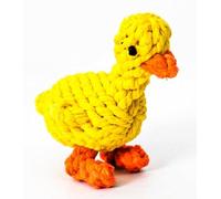 Vaulted Skulls & Co Duck Dog Toy Small 5" | Rope Dog Toys | Duck Pet Toy | Tug of War Rope Dog Toy | Small 5" | Yellow/Orange | 5 Inches
