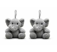 Vaulted Skulls & Co Elephant Squeaky Dog Toy | Plush Stuffed Elephants Chew Toys | Realistic Animal Dogs Toys (2)