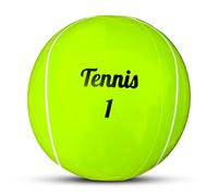 Vaulted Skulls & Co Inflatable Tennis Ball | Giant Tennis Beach Balls | Inflated Ball Prop | Oversized Sports Party Decorations | Inflatable Sports Balls | Pool Inflatables Accessories | Green | 15"