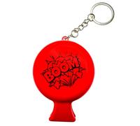 Vaulted Skulls & Co Whoopee Cushion Keychain | Mini Whoopee Cushion Keychain | Fart Sound Key Chain | Fart Noise Maker | Kids Farting Prank Toy | 6 Different Sounds | Red