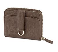 Vaultskin BELGRAVIA Womens Small Luxury Leather Wallet for Ladies Mini Purse for Cash and Cards in Heartwood Brown