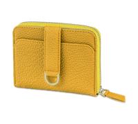 Vaultskin BELGRAVIA Zipper Wallet with RFID Blocking in Yellow