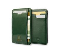 Vaultskin Brixton Slim Top-Grain Leather Card Wallet with ID Window, RFID | Small thin minimalist credit, cash and business holder case for men and women, ladies purse, cowhide sleeve, scan blocking