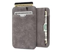 Vaultskin CHELSEA Card Holder with RFID Blocking in Hurricane Brown