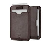 Vaultskin Chelsea Slim Leather Card Wallet for Men, RFID (Brown)
