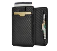 Vaultskin Chelsea Slim Leather Card Wallet for Men, RFID (Carbon)