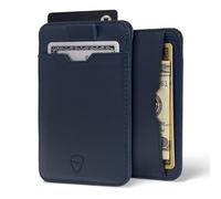 Vaultskin Chelsea Slim Leather Card Wallet for Men, RFID (Navy)
