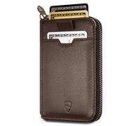 Vaultskin NOTTING HILL Zipper Wallet with RFID Blocking in Brown
