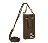 Vaultskin VICTORIA Case - Chain Strap in Brown for iPhone 12 / 12 Pro