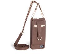Vaultskin VICTORIA Case - Chain Strap in Brown for iPhone SE 2020/2022