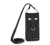 Vaultskin VICTORIA Case - Leather Strap in Midnight Black for iPhone 7 Plus / 8 Plus