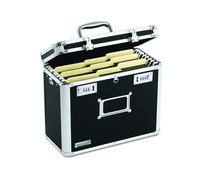 Vaultz Locking Personal File Tote, Letter Size, Black