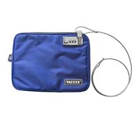 Vaultz Locking Pool Pouch with Tether, Medium, 7.5 x 9 Inches, Blue (VZ00724)