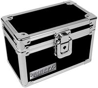 Vaultz VZ01169 Locking Index Card File with Flip Top Holds 350 3 x 5 Cards, Black