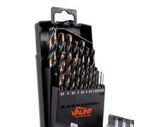 Vaunt 19 Piece Hss M2 Turbo Drill Bit Set Steel Iron Aluminium Metal Drilling