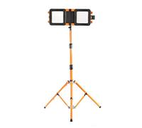 Vaunt 20W Rechargeable LED Folding Work Light with Tripod, 2000 Lumens, Cordless Adjustable Dual Site Floodlight, Camping Lights Outdoor Security Light for Yard, Emergency, Fishing, Hiking