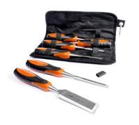 Vaunt 6 Piece Wood Chisel Set With Striking Cap In Storage Wallet V1414010