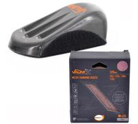 Vaunt Hand Shaped Sanding Block X25 125mm Mesh Sanding Sheets V1439000 X1357013