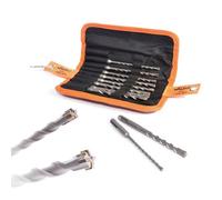 Vaunt Sds+ Endurance Cross Tip Drill Bit Set - 10 Piece Hammer Drilling V1329121