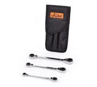 Vaunt Spanners V1448000 3 Piece Reversible Ratchet Spanner Set In Wallet
