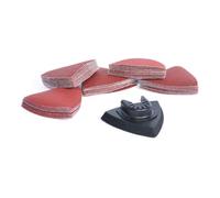 Vaunt Triangular Sanding Pad For Multi Tool Plus Mixed Grit Sheets - 51 Pieces