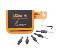 Vaunt V1318001 5 Piece Drill Countersink Drill Bit Set Quick Release 1/4 Hex