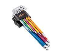 Vaunt V1422005 9 Piece Colour Coded Ball-End Hex Key Set 1.5-10mm