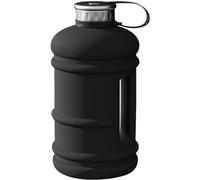 Vaupan Half Gallon Big Water Bottle, 2.2L/73 OZ Large Leak Proof Sports Jug with Handle, Huge BPA Free PETG Plastic Wide Mouth Drinking Container Flask for Fitness Gym Outdoor Water Jug (Dark black)