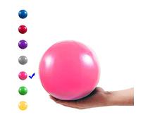 Vaupan Mini Exercise Ball, 9 Inch Small Gym Ball with Inflatable Straw for Yoga, Pilates, Stability, Barre, Physical Therapy, Stretching and Core Training, Improves Balance, Strength (Pink)